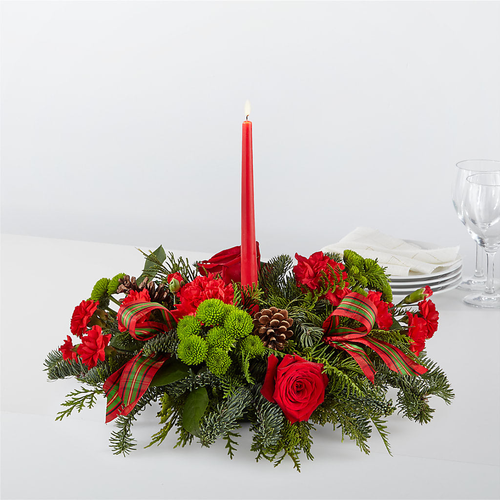 By the Candlelight Centerpiece – CHRISTINE'S CREATIONS FLOWER SHOP, West Haven CT