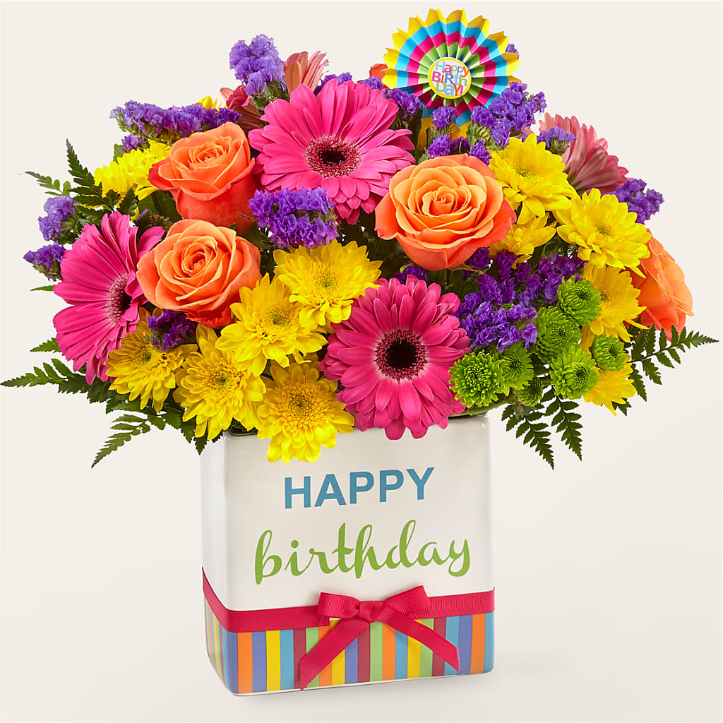 Birthday Brights Bouquet – CHRISTINE'S CREATIONS FLOWER SHOP, West Haven CT