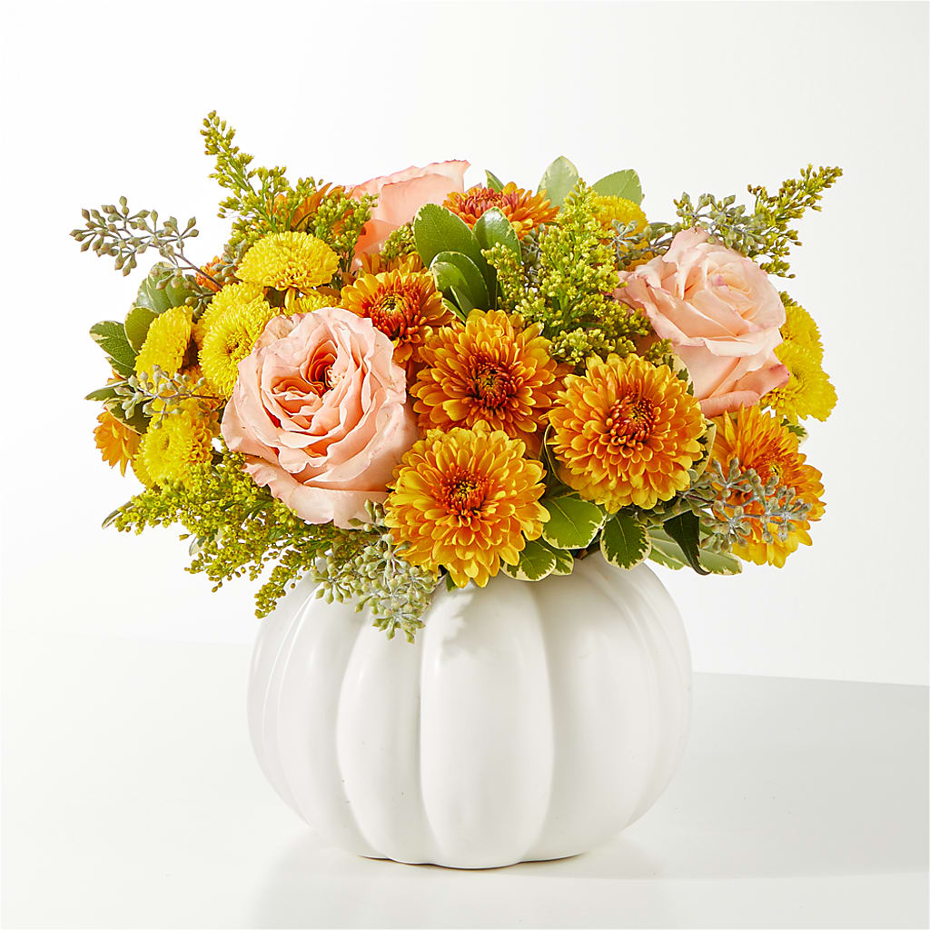 Peachy Pumpkin – CHRISTINE'S CREATIONS FLOWER SHOP, West Haven CT