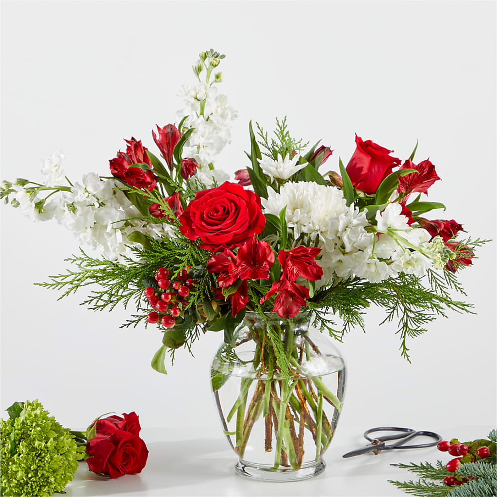 Merry Moment Bouquet – A Florist Original – CHRISTINE'S CREATIONS FLOWER SHOP, West Haven CT