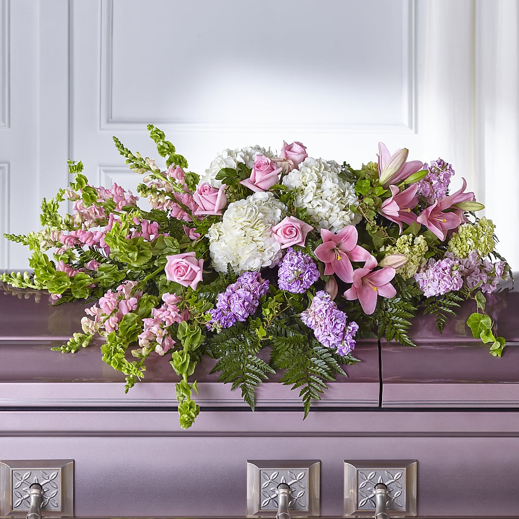 Life's Gratitude Casket Spray – CHRISTINE'S CREATIONS FLOWER SHOP, West Haven CT