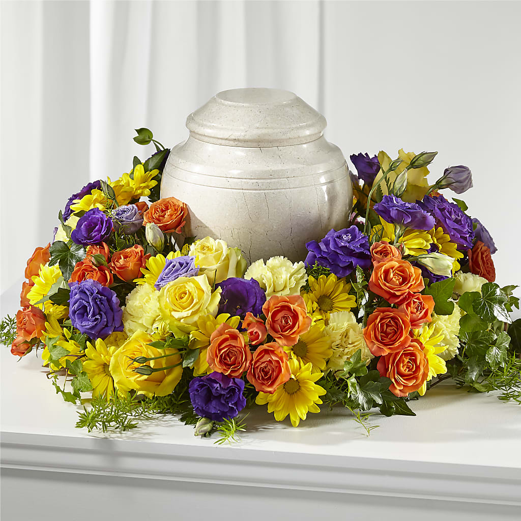 Blossoms of Remembrance Cremation Adornment – CHRISTINE'S CREATIONS FLOWER SHOP, West Haven CT