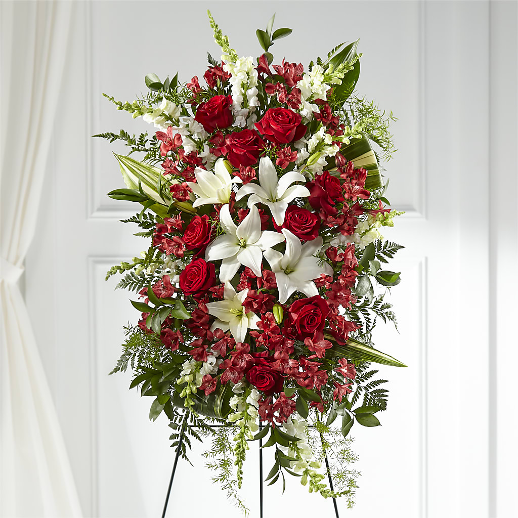 Everlasting Memory Standing Spray – CHRISTINE'S CREATIONS FLOWER SHOP, West Haven CT