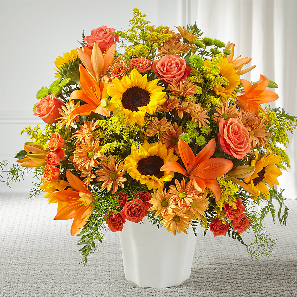 Harvest Thoughts Floor Basket – CHRISTINE'S CREATIONS FLOWER SHOP, West Haven CT