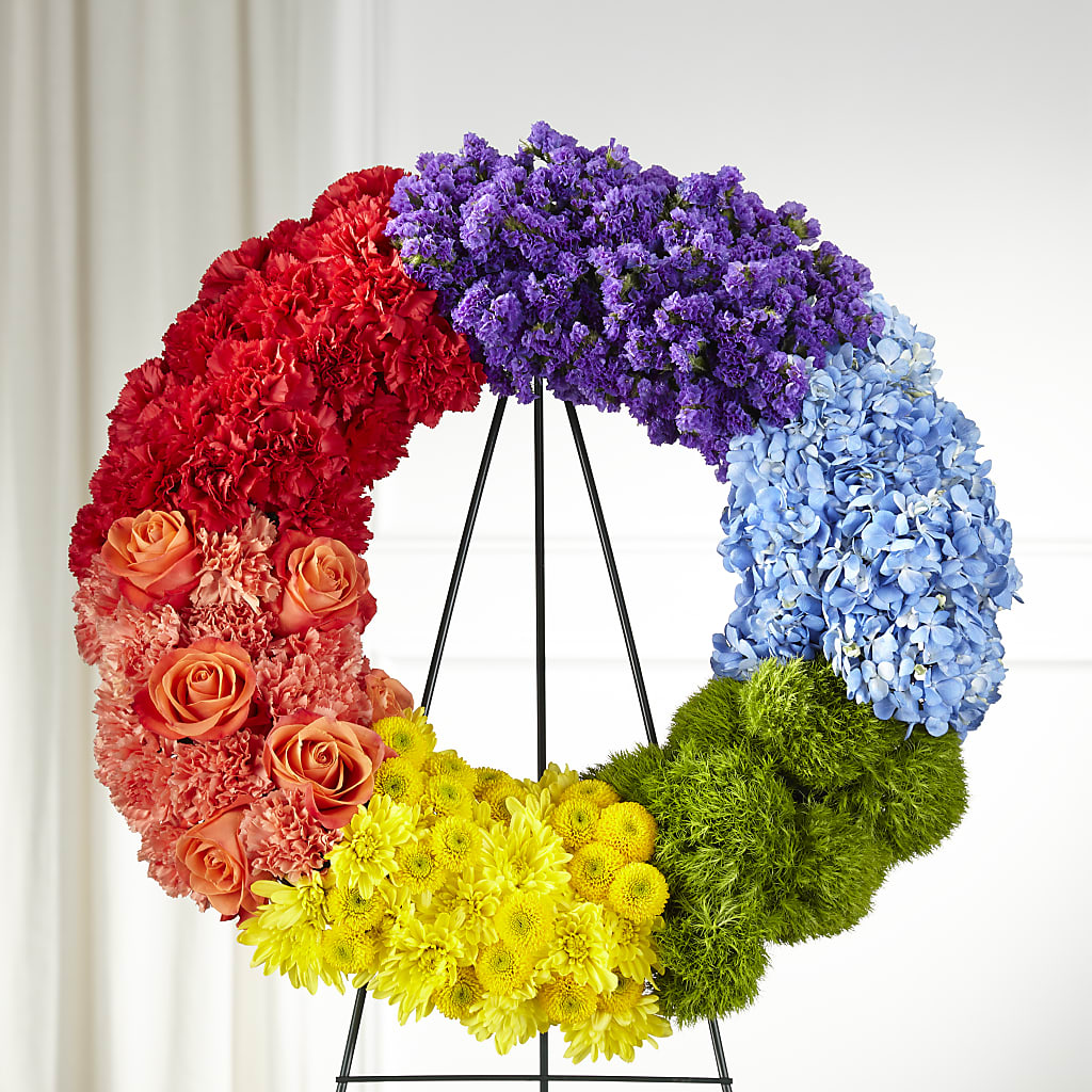 Circle of Love Wreath – CHRISTINE'S CREATIONS FLOWER SHOP, West Haven CT