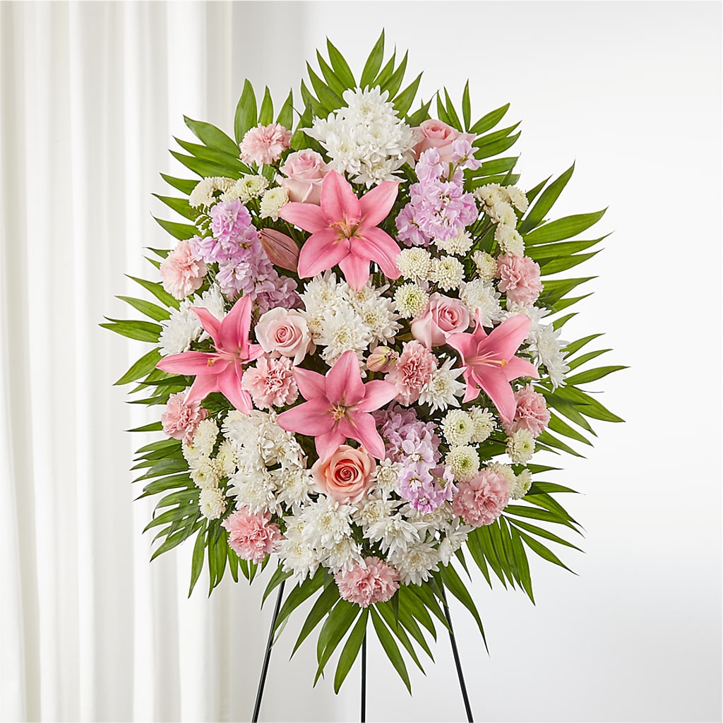 Offering Solace Standing Spray – CHRISTINE'S CREATIONS FLOWER SHOP, West Haven CT
