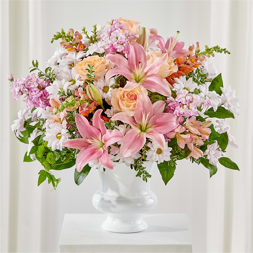Heartfelt Gesture Urn Arrangement – CHRISTINE'S CREATIONS FLOWER SHOP, West Haven CT