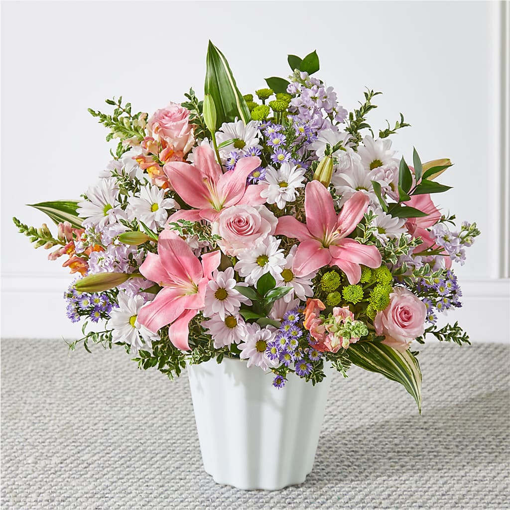 Abundant Compassion Floor Basket – CHRISTINE'S CREATIONS FLOWER SHOP, West Haven CT