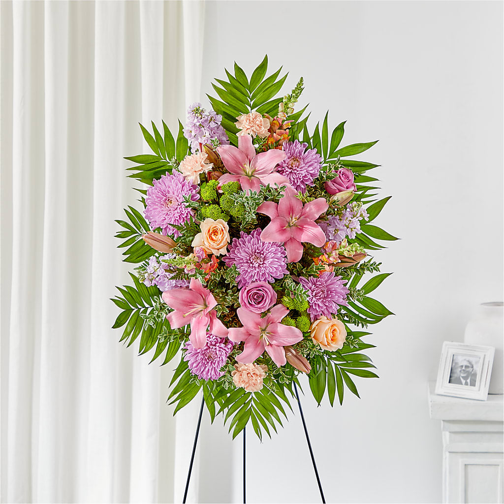 Love & Light Standing Spray – CHRISTINE'S CREATIONS FLOWER SHOP, West Haven CT