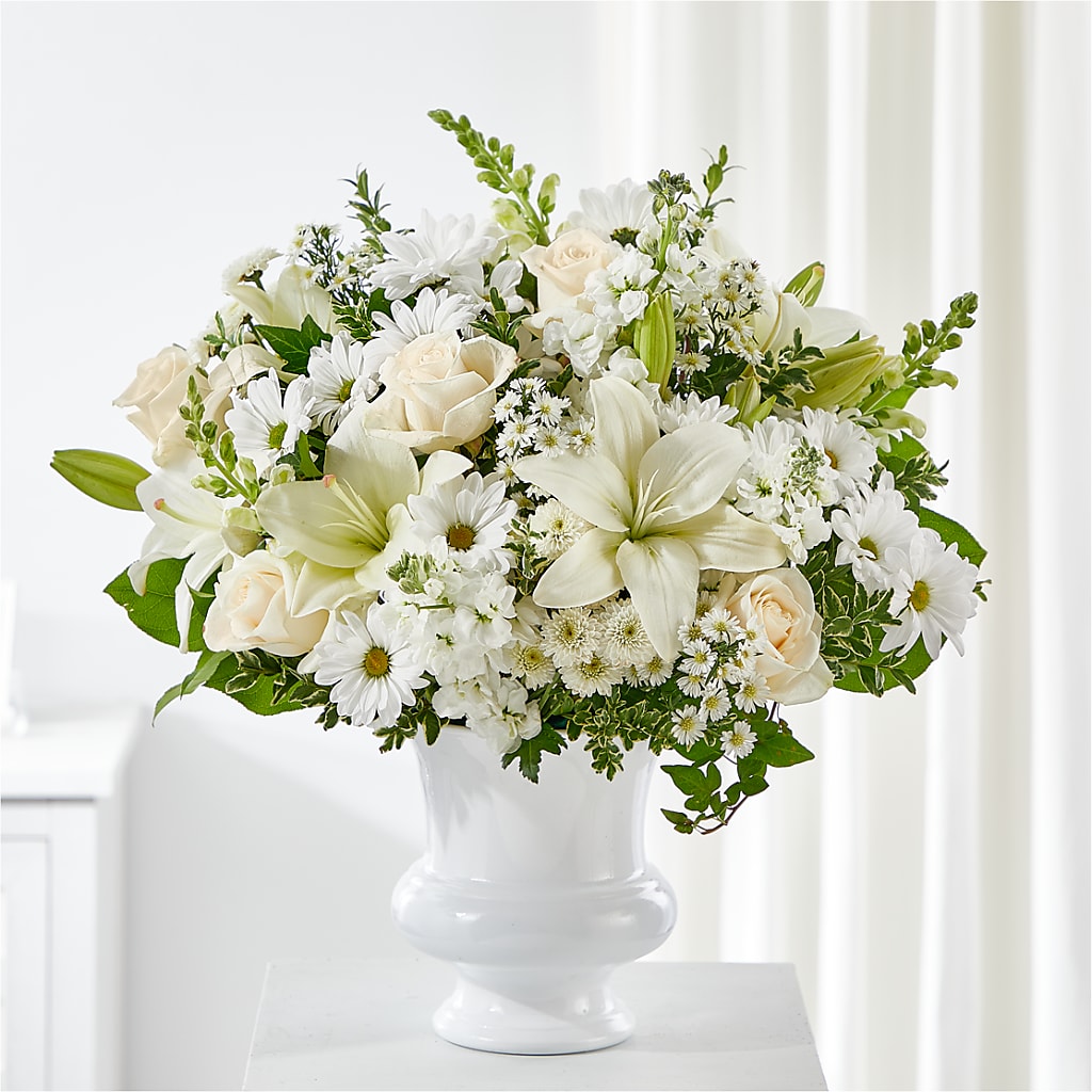 Uplifting Urn Arrangement – CHRISTINE'S CREATIONS FLOWER SHOP, West Haven CT