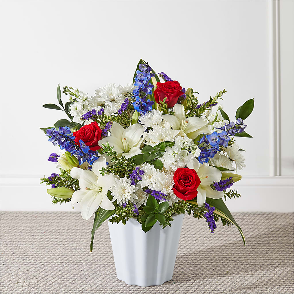 Consoled Floor Basket – CHRISTINE'S CREATIONS FLOWER SHOP, West Haven CT