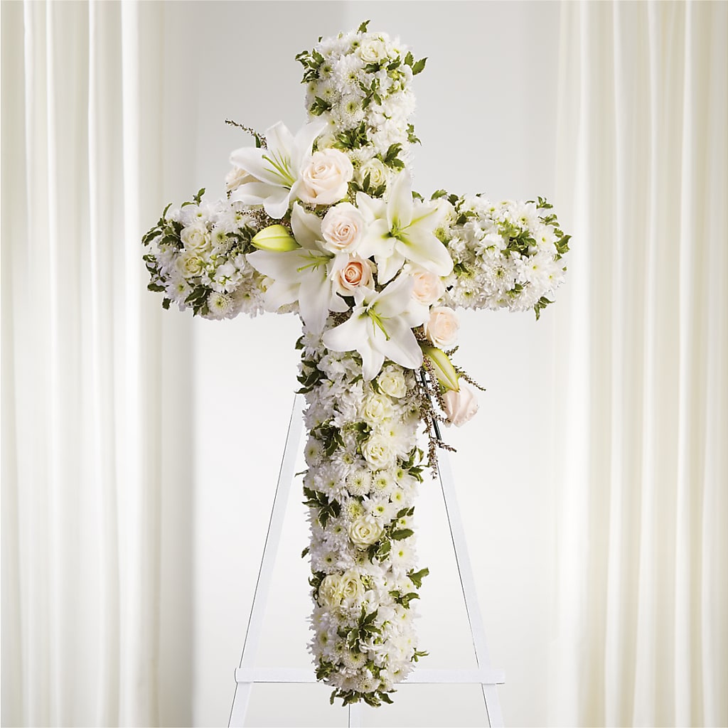Spiritual Guidance Standing Spray – CHRISTINE'S CREATIONS FLOWER SHOP, West Haven CT
