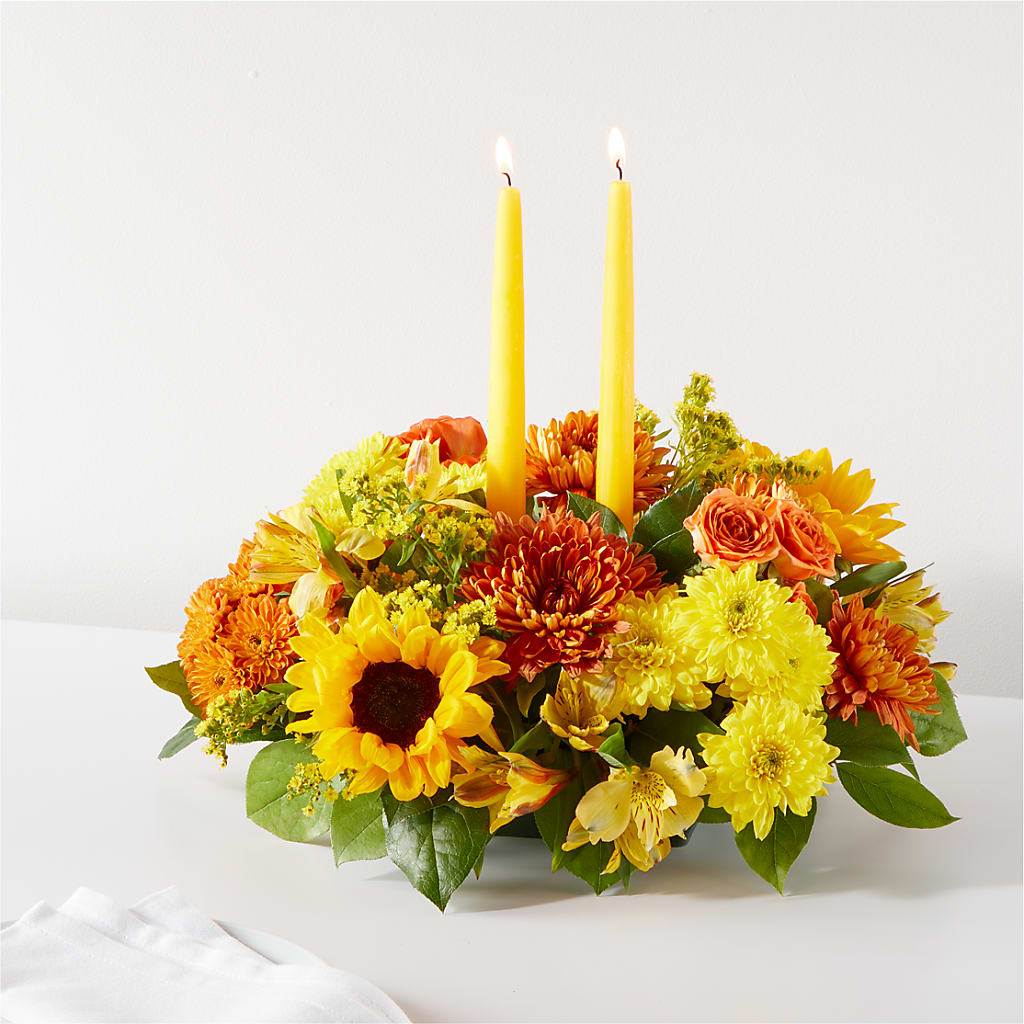 Autumn Harmony Centerpiece – CHRISTINE'S CREATIONS FLOWER SHOP, West Haven CT