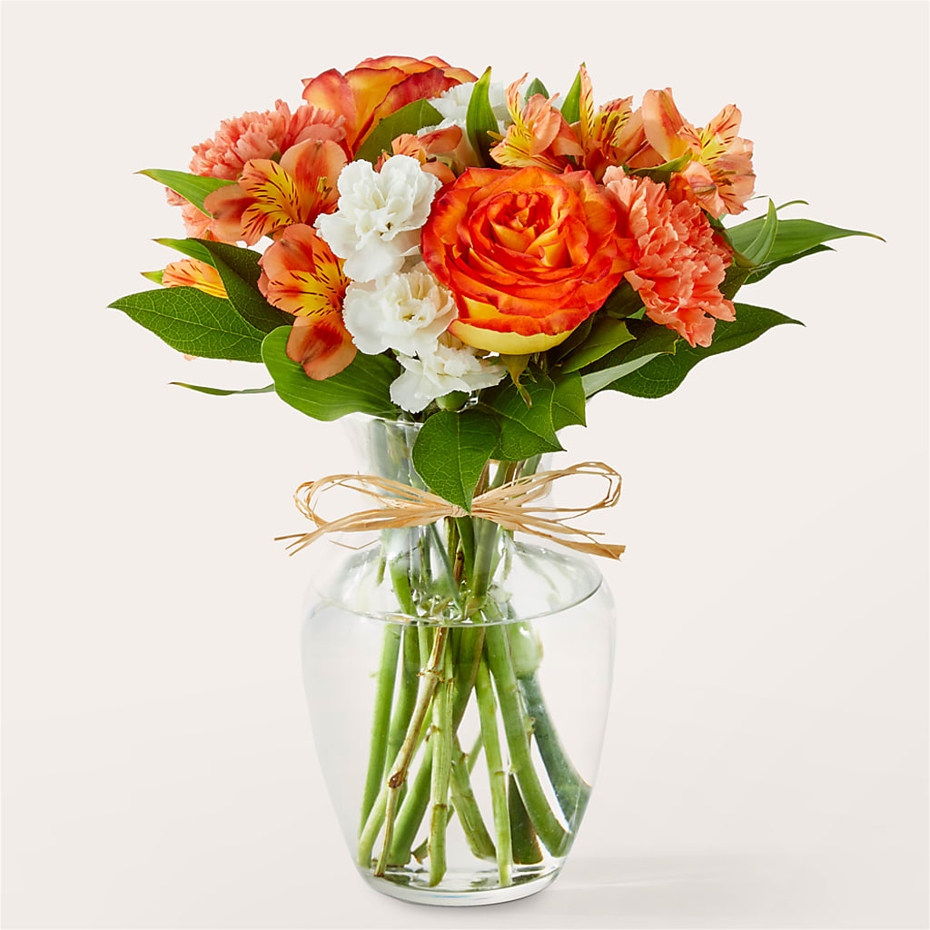 Apricot Glow Bouquet – CHRISTINE'S CREATIONS FLOWER SHOP, West Haven CT