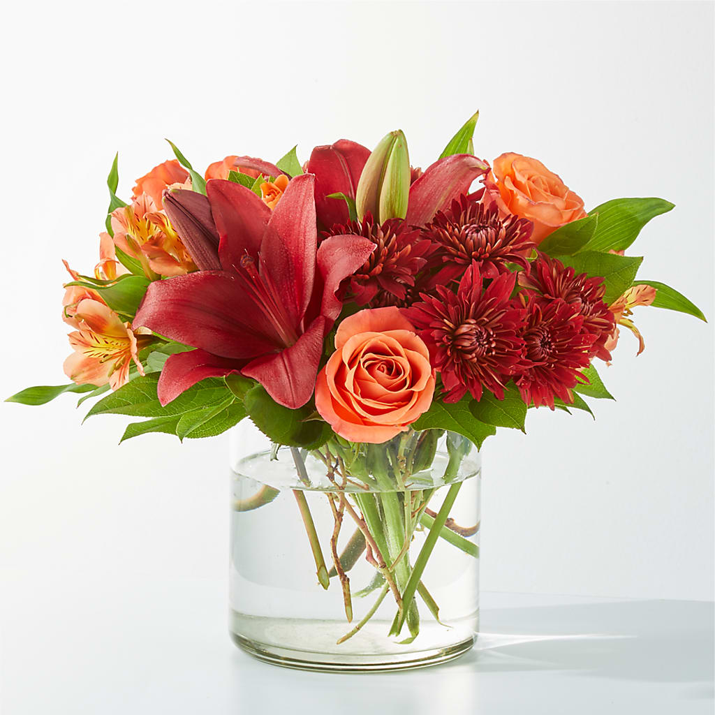 Crimson Leaves Bouquet – CHRISTINE'S CREATIONS FLOWER SHOP, West Haven CT