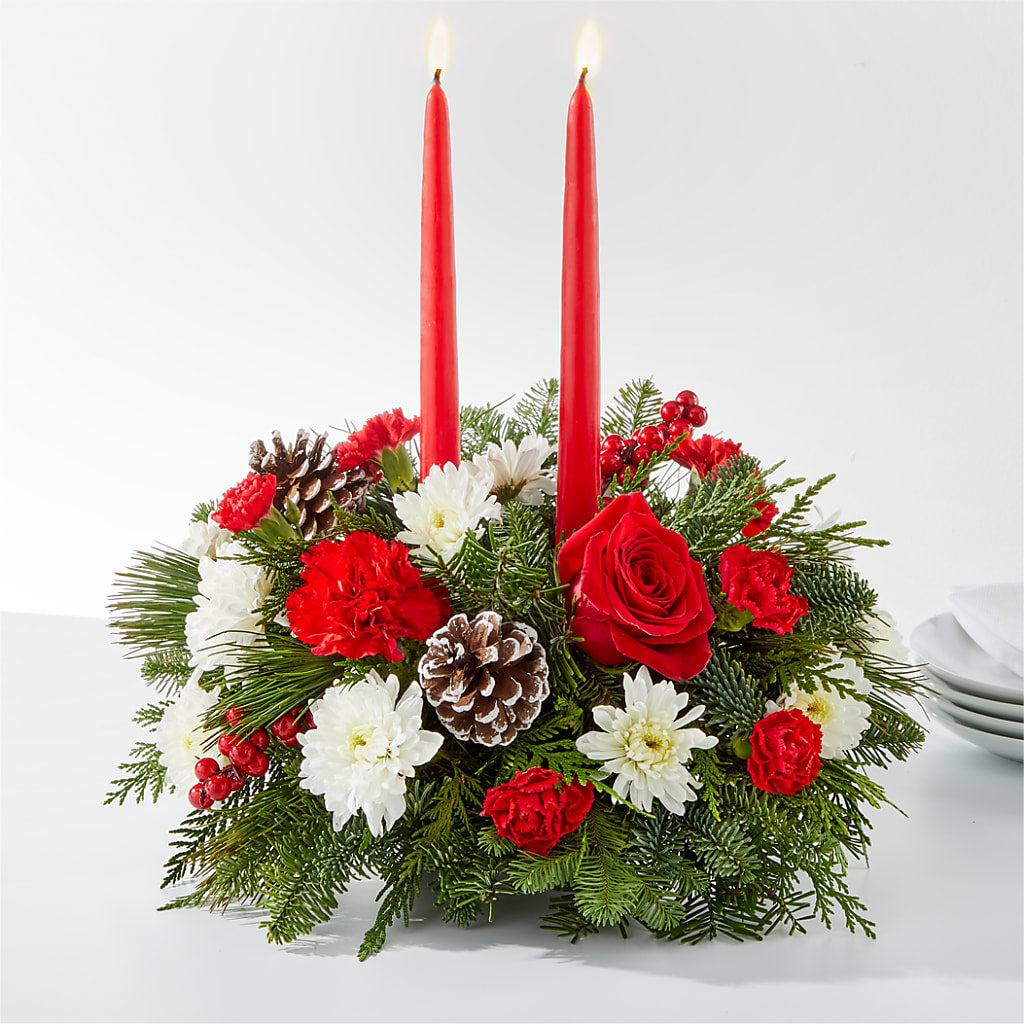 Holiday Soiree Centerpiece – CHRISTINE'S CREATIONS FLOWER SHOP, West Haven CT