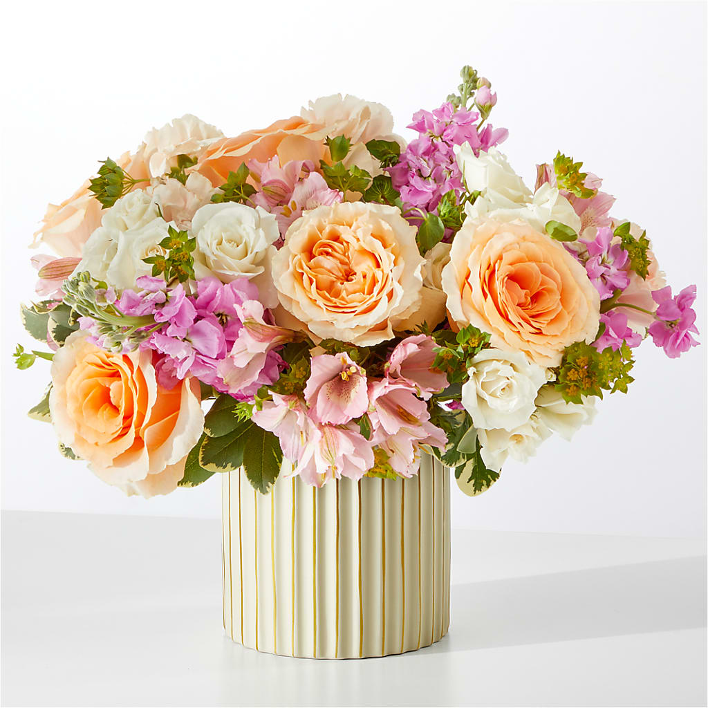 Paradise Bouquet with Ivory Vase – CHRISTINE'S CREATIONS FLOWER SHOP, West Haven CT