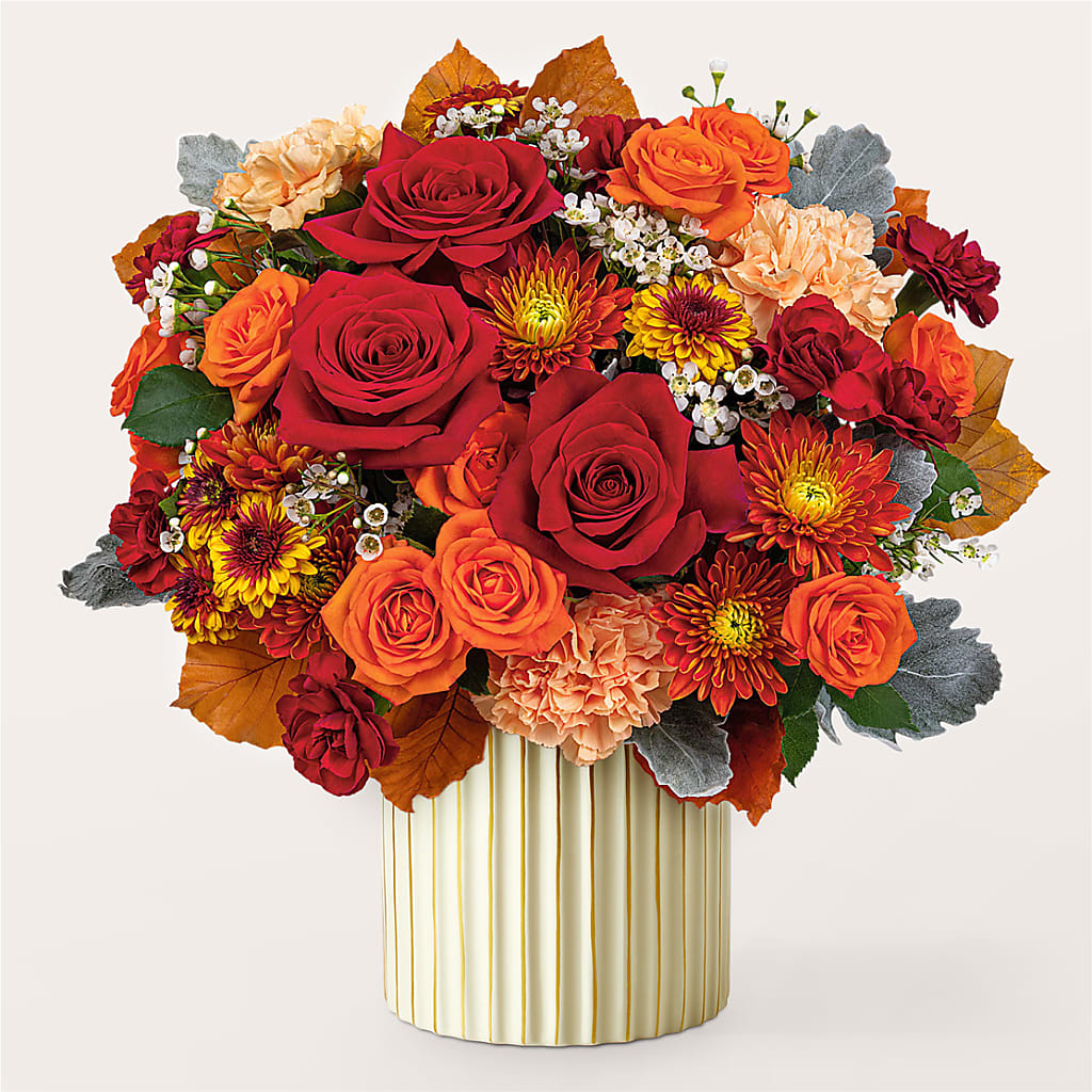 Merlot Bouquet with Ivory Vase – CHRISTINE'S CREATIONS FLOWER SHOP, West Haven CT