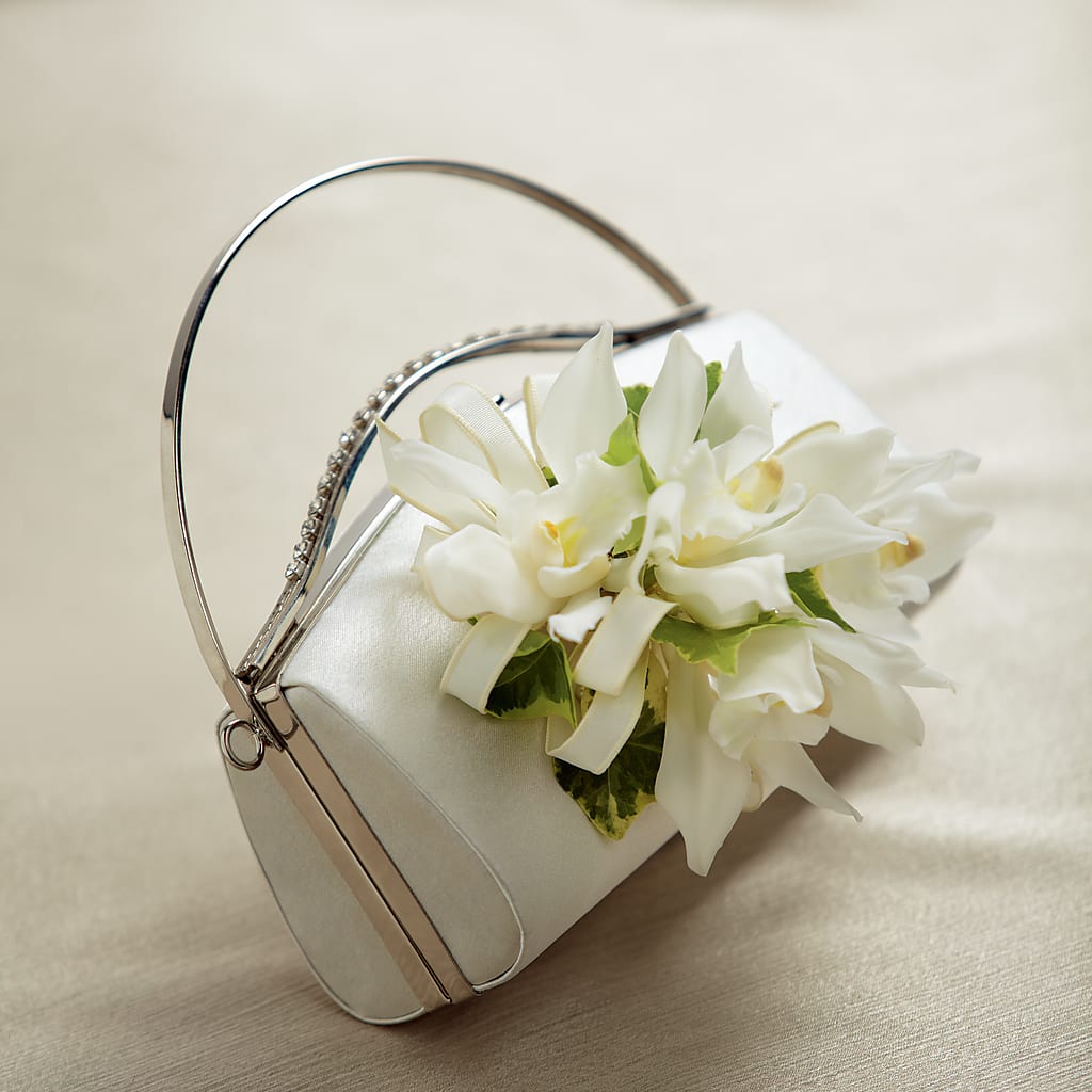 White Purse Decor – CHRISTINE'S CREATIONS FLOWER SHOP, West Haven CT