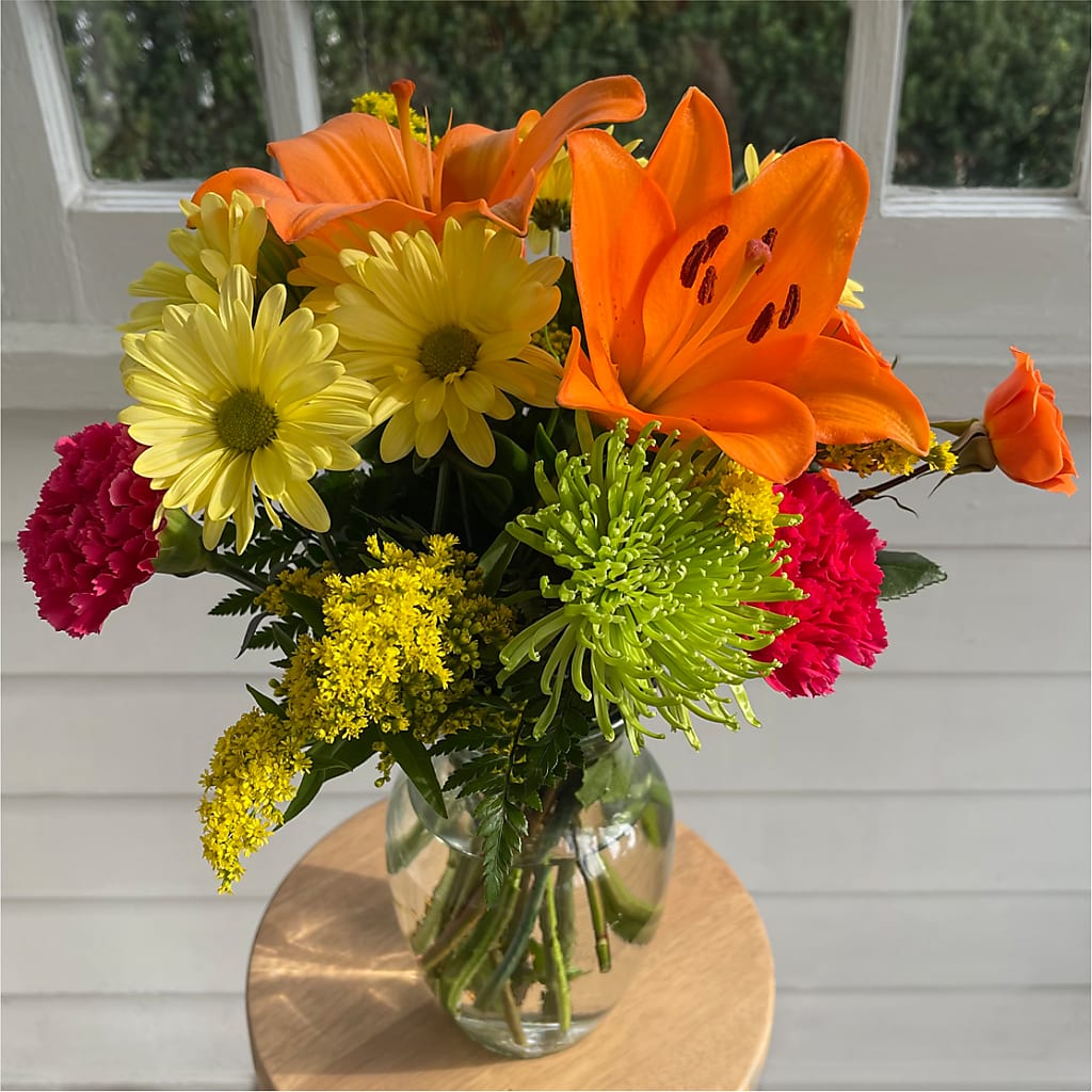 Bold & Bright – A Florist Original – CHRISTINE'S CREATIONS FLOWER SHOP, West Haven CT