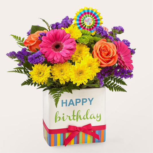 Birthday Brights Bouquet – CHRISTINE'S CREATIONS FLOWER SHOP, West Haven CT