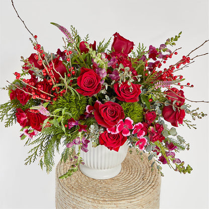 Big Red Bow Bouquet – CHRISTINE'S CREATIONS FLOWER SHOP, West Haven CT