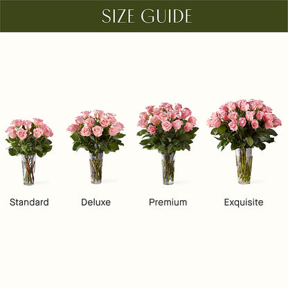 Long Stem Pink Rose Bouquet – CHRISTINE'S CREATIONS FLOWER SHOP, West Haven CT