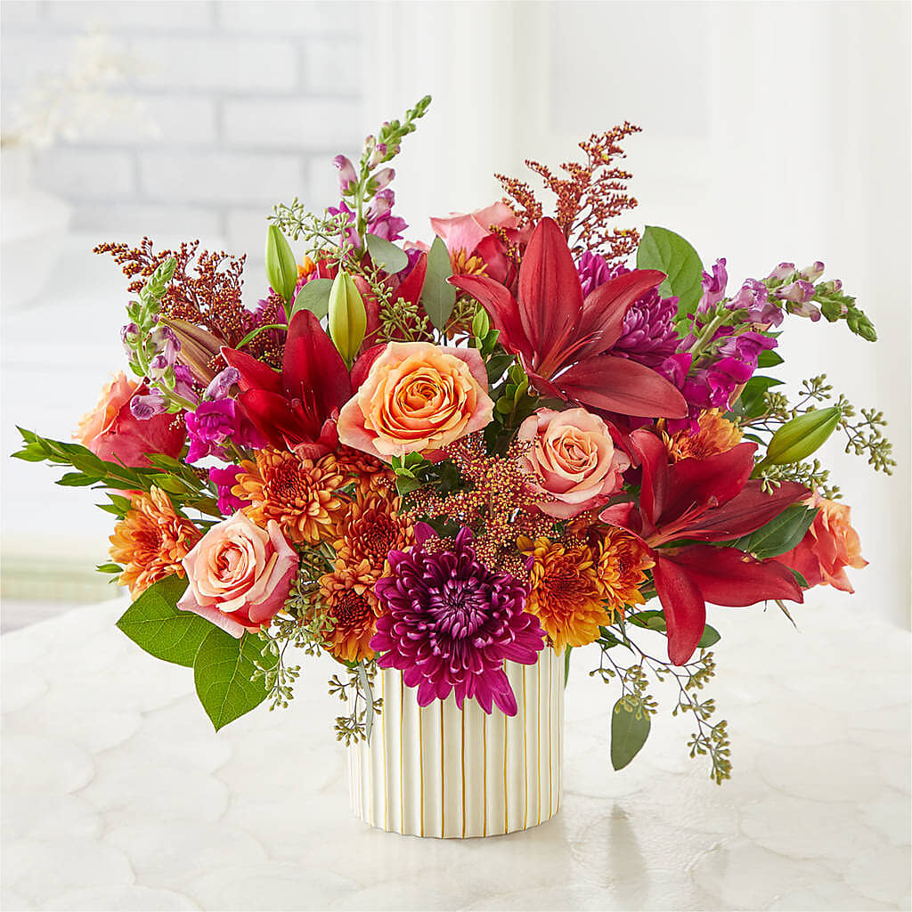 Burgundy Landscape Bouquet – CHRISTINE'S CREATIONS FLOWER SHOP, West Haven CT