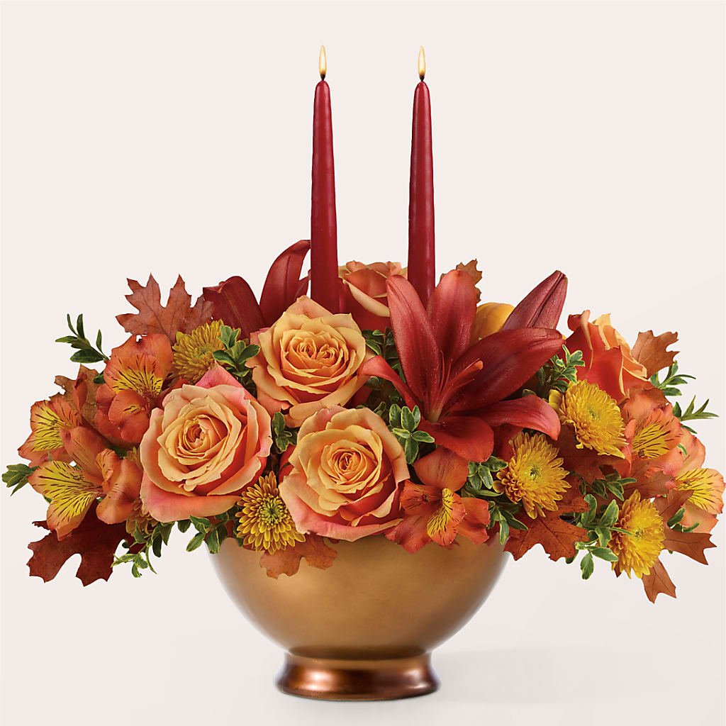 Harvest Table Centerpiece – CHRISTINE'S CREATIONS FLOWER SHOP, West Haven CT