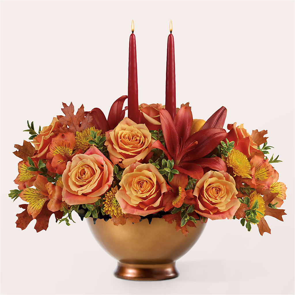 Harvest Table Centerpiece – CHRISTINE'S CREATIONS FLOWER SHOP, West Haven CT