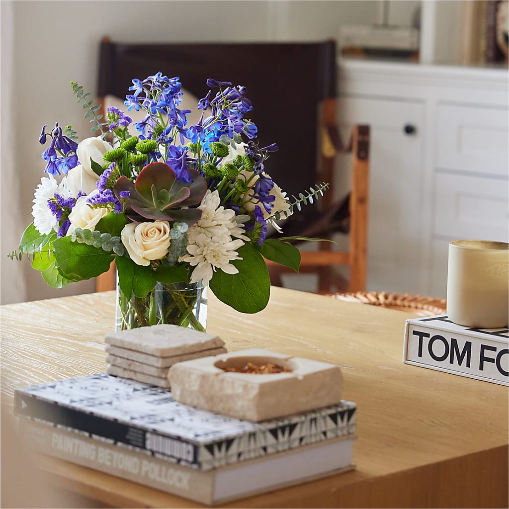 Cerulean Waves Bouquet – CHRISTINE'S CREATIONS FLOWER SHOP, West Haven CT