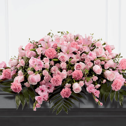 Garden of Comfort Casket Spray (Standard) – CHRISTINE'S CREATIONS FLOWER SHOP, West Haven CT
