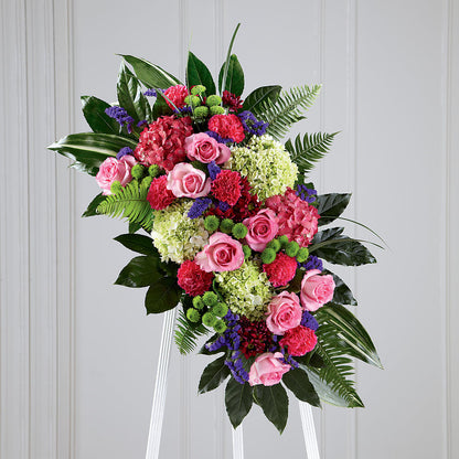 Refreshing Mix Standing Spray – CHRISTINE'S CREATIONS FLOWER SHOP, West Haven CT