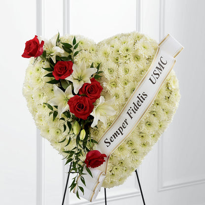 Heartfelt Hero Standing Heart – CHRISTINE'S CREATIONS FLOWER SHOP, West Haven CT
