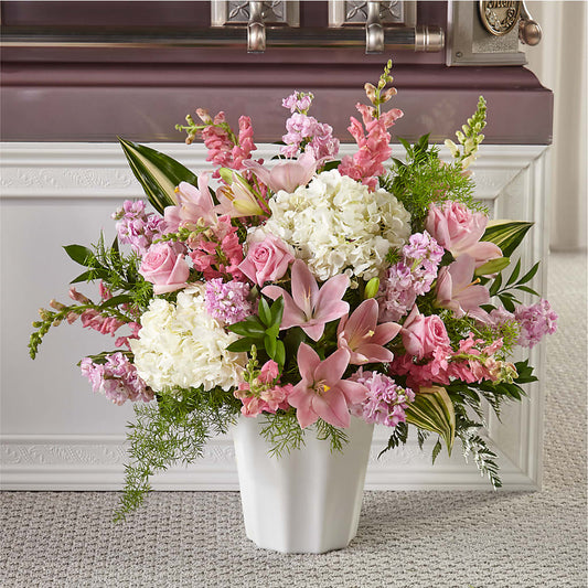 Simply Serene Floor Basket – CHRISTINE'S CREATIONS FLOWER SHOP, West Haven CT