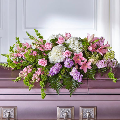 Life's Gratitude Casket Spray – CHRISTINE'S CREATIONS FLOWER SHOP, West Haven CT
