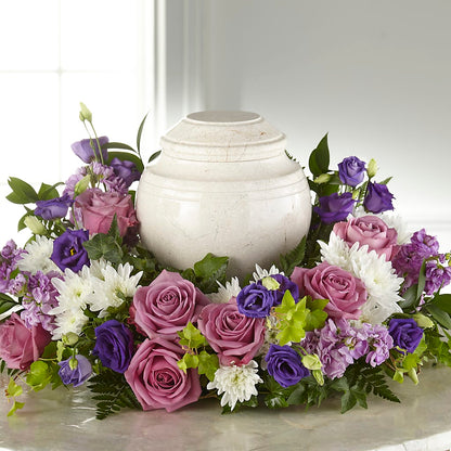 Blooming Sympathy Cremation Adornment – CHRISTINE'S CREATIONS FLOWER SHOP, West Haven CT