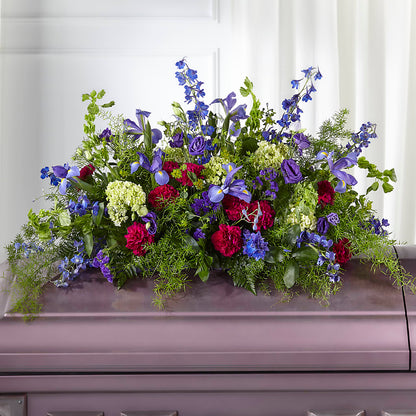 Always Treasured Casket Spray – CHRISTINE'S CREATIONS FLOWER SHOP, West Haven CT