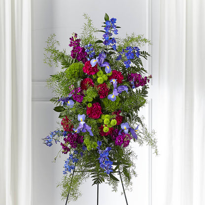 Heavenly Skies Standing Spray – CHRISTINE'S CREATIONS FLOWER SHOP, West Haven CT