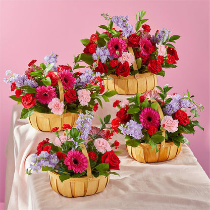 Pink Picnic Basket – CHRISTINE'S CREATIONS FLOWER SHOP, West Haven CT