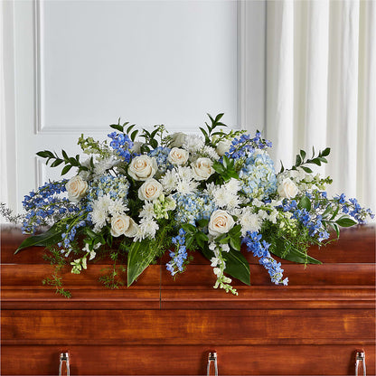 Timeless Essence Casket Spray – CHRISTINE'S CREATIONS FLOWER SHOP, West Haven CT