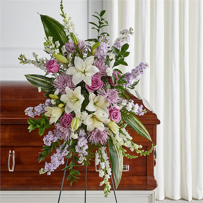 Grateful Hearts Standing Spray – CHRISTINE'S CREATIONS FLOWER SHOP, West Haven CT