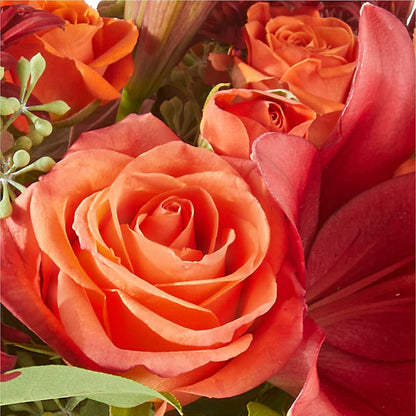 Crimson Leaves Bouquet – CHRISTINE'S CREATIONS FLOWER SHOP, West Haven CT