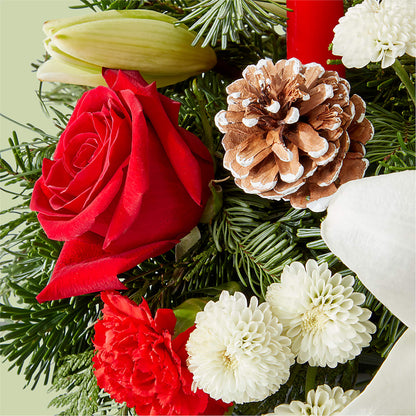 Seasonal Festivities Centerpiece – CHRISTINE'S CREATIONS FLOWER SHOP, West Haven CT