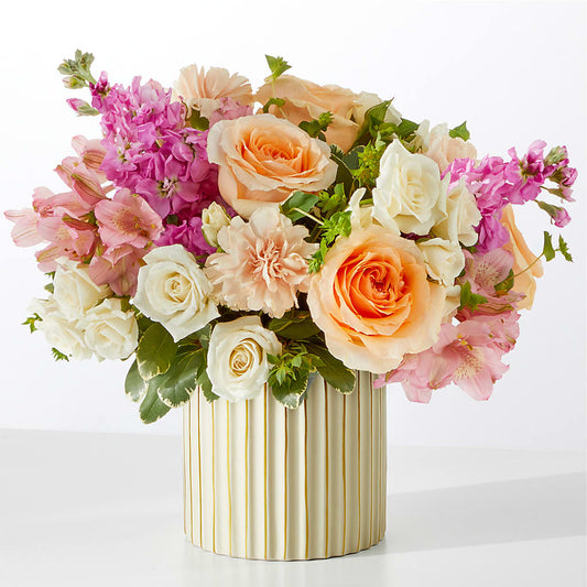 Paradise Bouquet with Ivory Vase – CHRISTINE'S CREATIONS FLOWER SHOP, West Haven CT