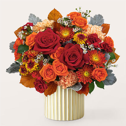 Merlot Bouquet with Ivory Vase – CHRISTINE'S CREATIONS FLOWER SHOP, West Haven CT