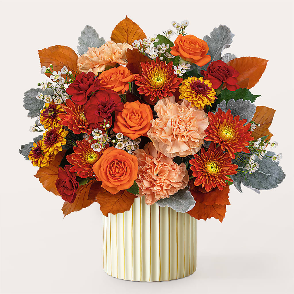 Merlot Bouquet with Ivory Vase – CHRISTINE'S CREATIONS FLOWER SHOP, West Haven CT