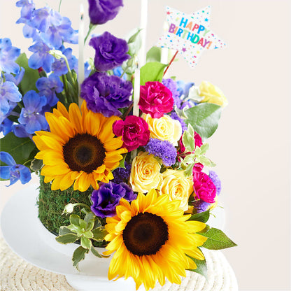 Star of the Day Floral Cake – CHRISTINE'S CREATIONS FLOWER SHOP, West Haven CT