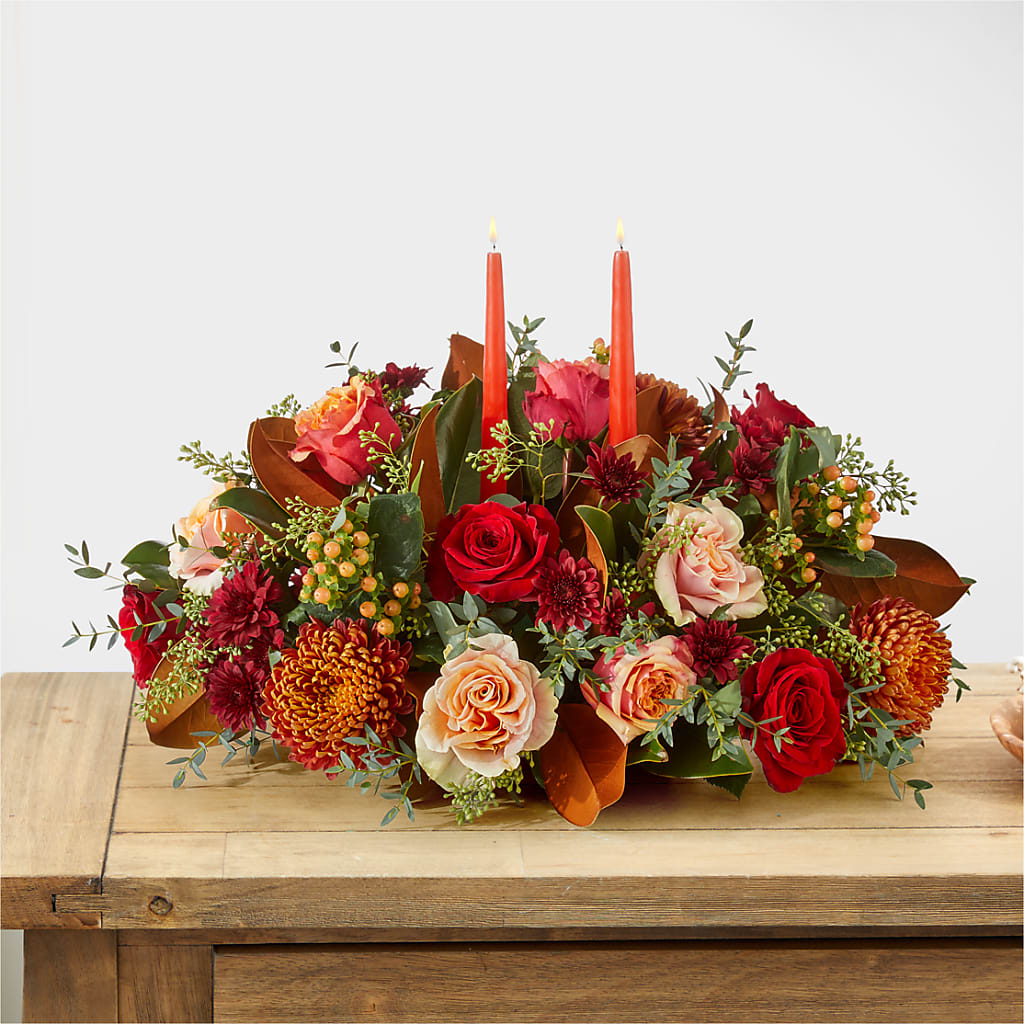Gather Near Centerpiece – CHRISTINE'S CREATIONS FLOWER SHOP, West Haven CT