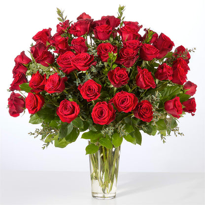 Forever Yours Fifty Stem Red Rose Bouquet – CHRISTINE'S CREATIONS FLOWER SHOP, West Haven CT